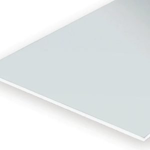 Alternative view of 9020 – 0.020" (0.5mm) Plain Opaque White Polystyrene Sheet